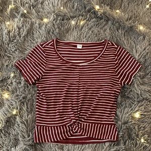 Cropped garage tee